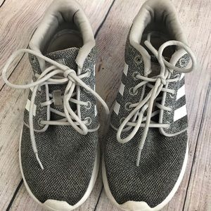 Adidas NEO Cloudfoam Black Gray White Sneakers 6